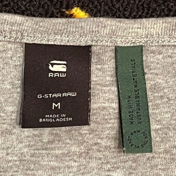 Mens G-STAR Raw Gray Organic Cotton Tee Shirt / Size M - Picture 4 of 4
